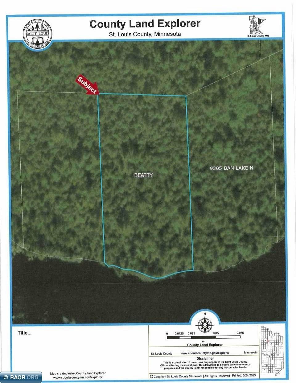 4.6 Acres, TBD N Ban Lake Spur, Orr, MN 55771 Land and Farm