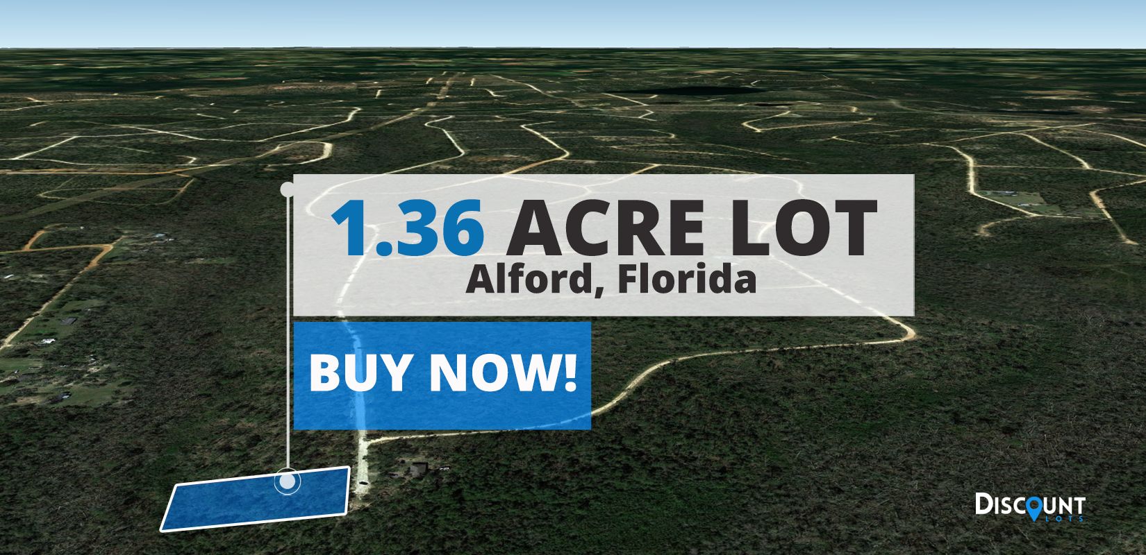 1.36 Acres, Alford, FL 32420 Land and Farm