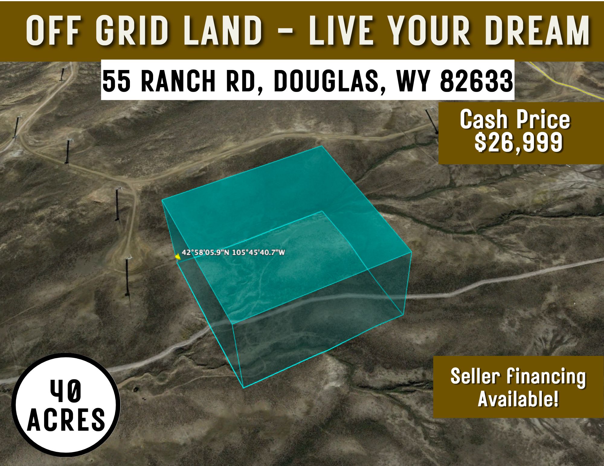 55 Ranch Rd, Douglas, WY 82633 Land and Farm