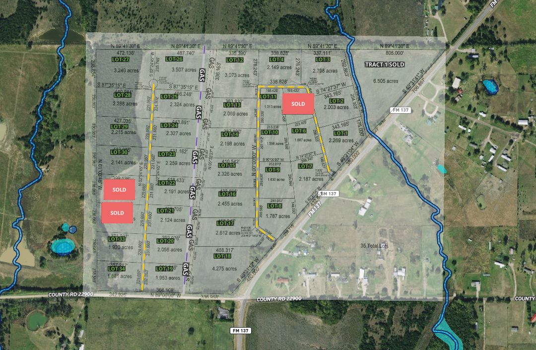 3.5 Acres, Lot 26 TBD Farm to Market 137, Paris, TX 75460 Land and Farm