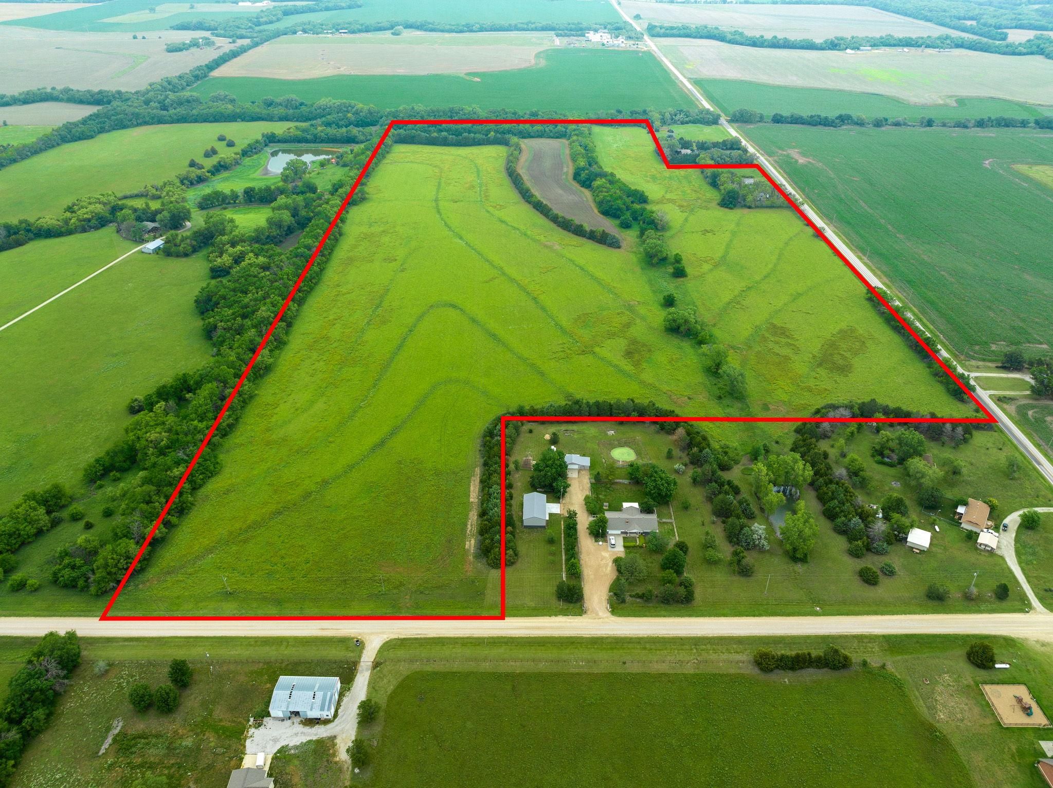 1309 NW Butler Rd, Benton, KS 67017 Land and Farm