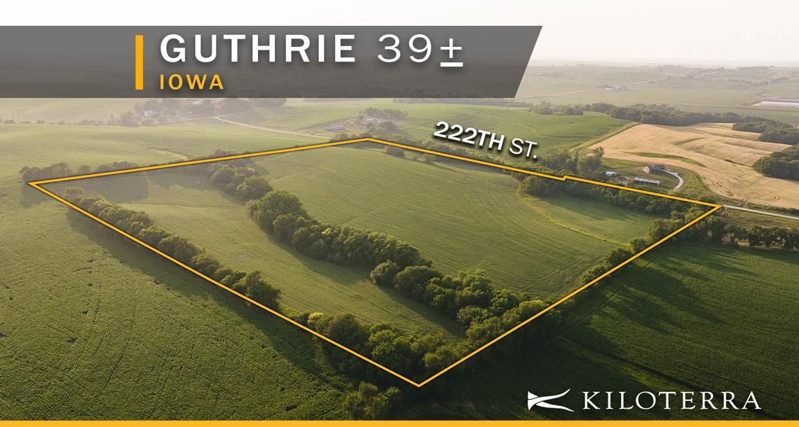 39 Acres, 222nd Street, Guthrie Center, IA 50115 Land and Farm
