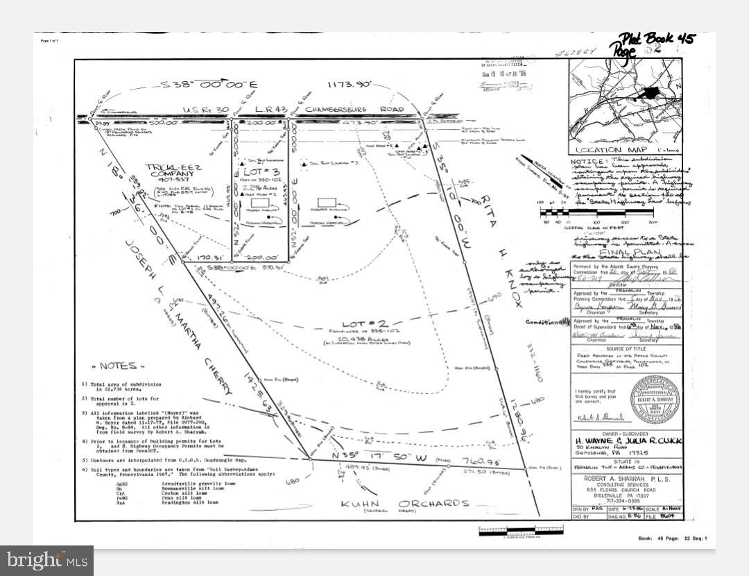 26.93 Acres, 3430 CHAMBERSBURG ROAD, Biglerville, PA 17307 Land and Farm