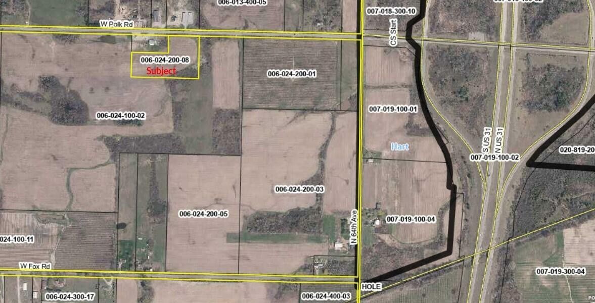 6 ACRES W POLK ROAD, Mears, MI 49436 MLS 23014570 Land and Farm