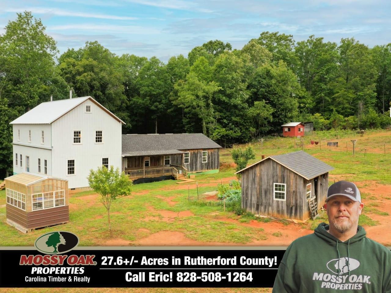 27.63 Acres, 220 Gettys Rd, Ellenboro, NC 28040 Land and Farm