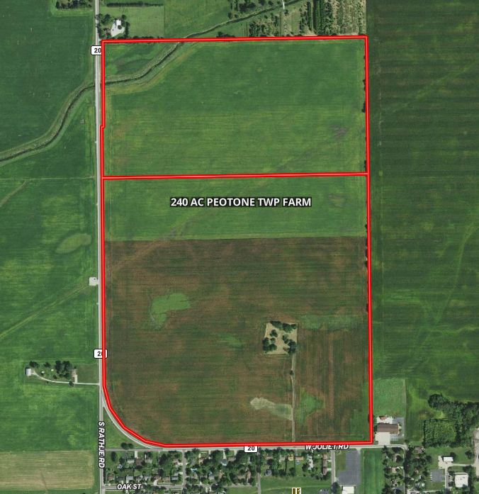 240 Acres, 7724 West Joliet Road, Peotone, IL 60468 Land and Farm