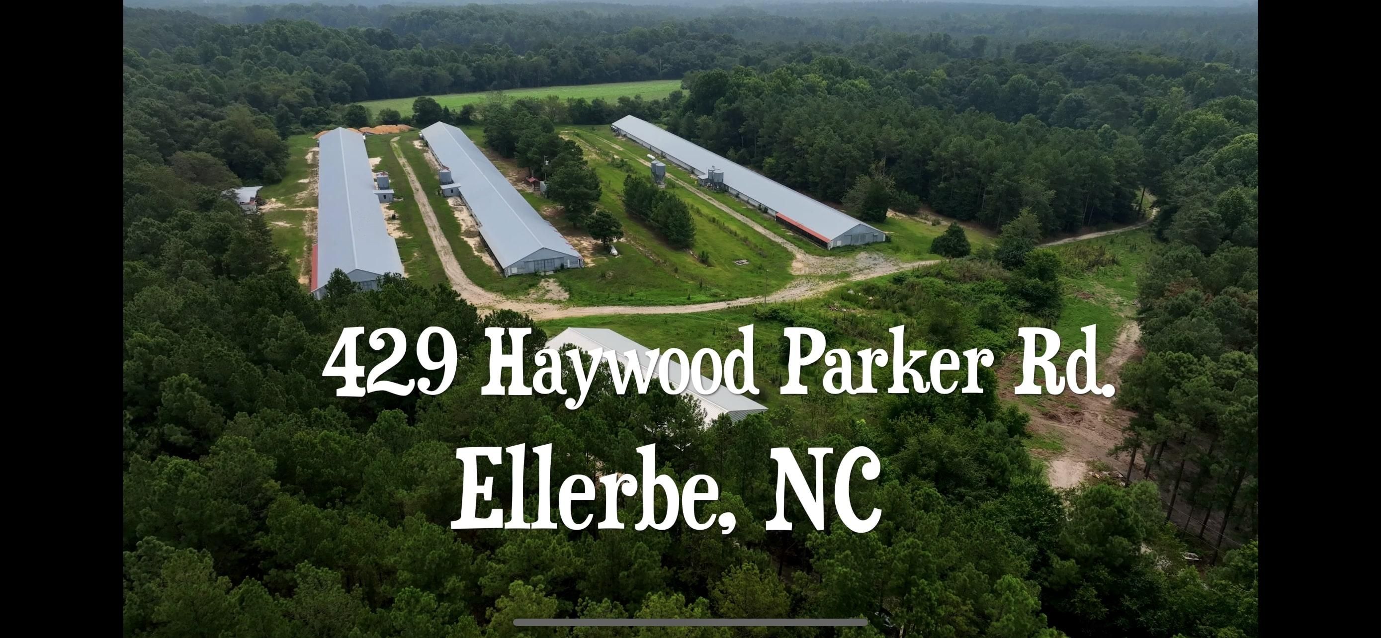 42.16 Acres, 429 Haywood Parker Road, Ellerbe, NC 28338 Land and Farm