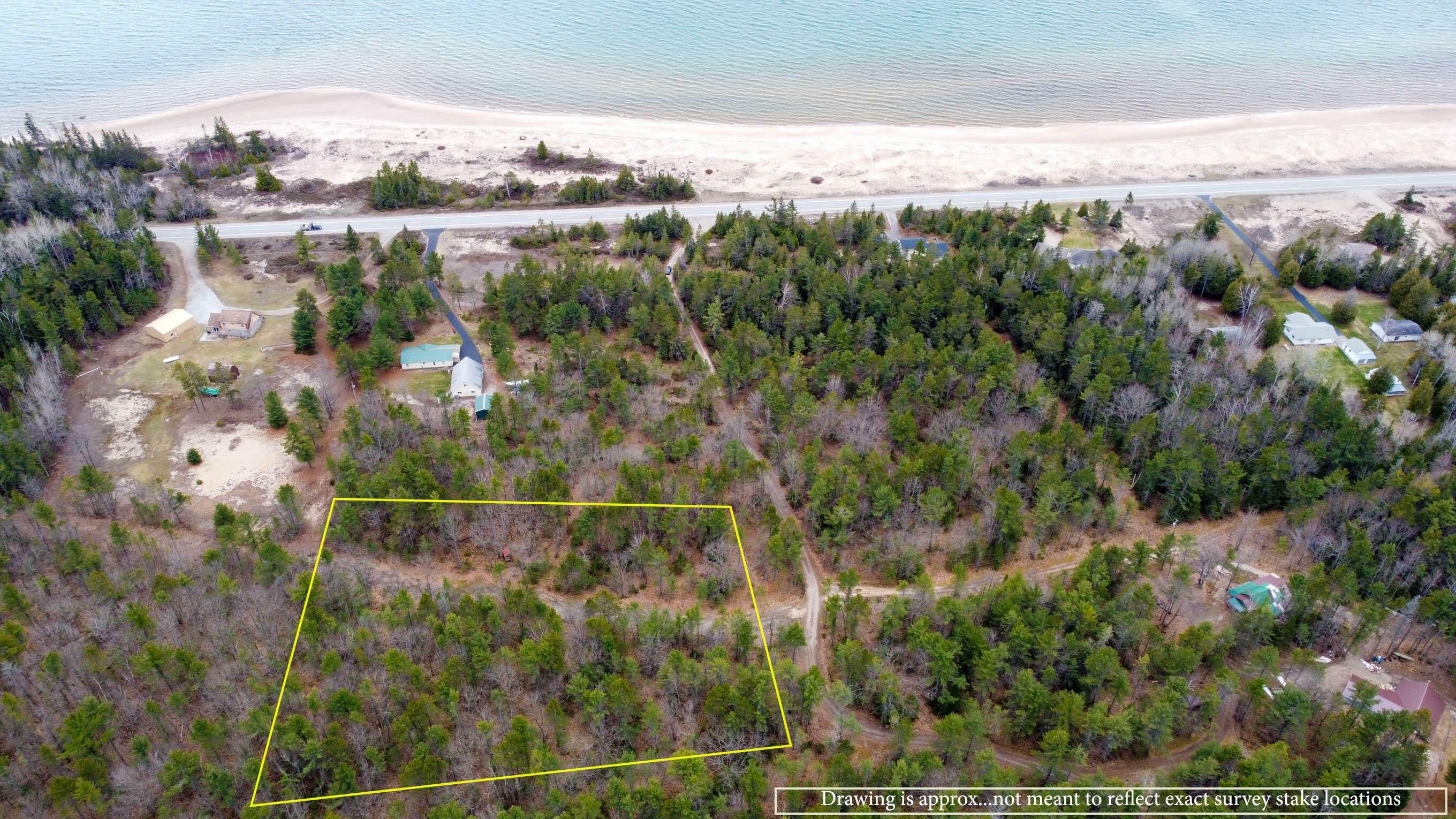 2.3 Acres, 15275 E M134, De Tour Village, MI 49725 Land and Farm