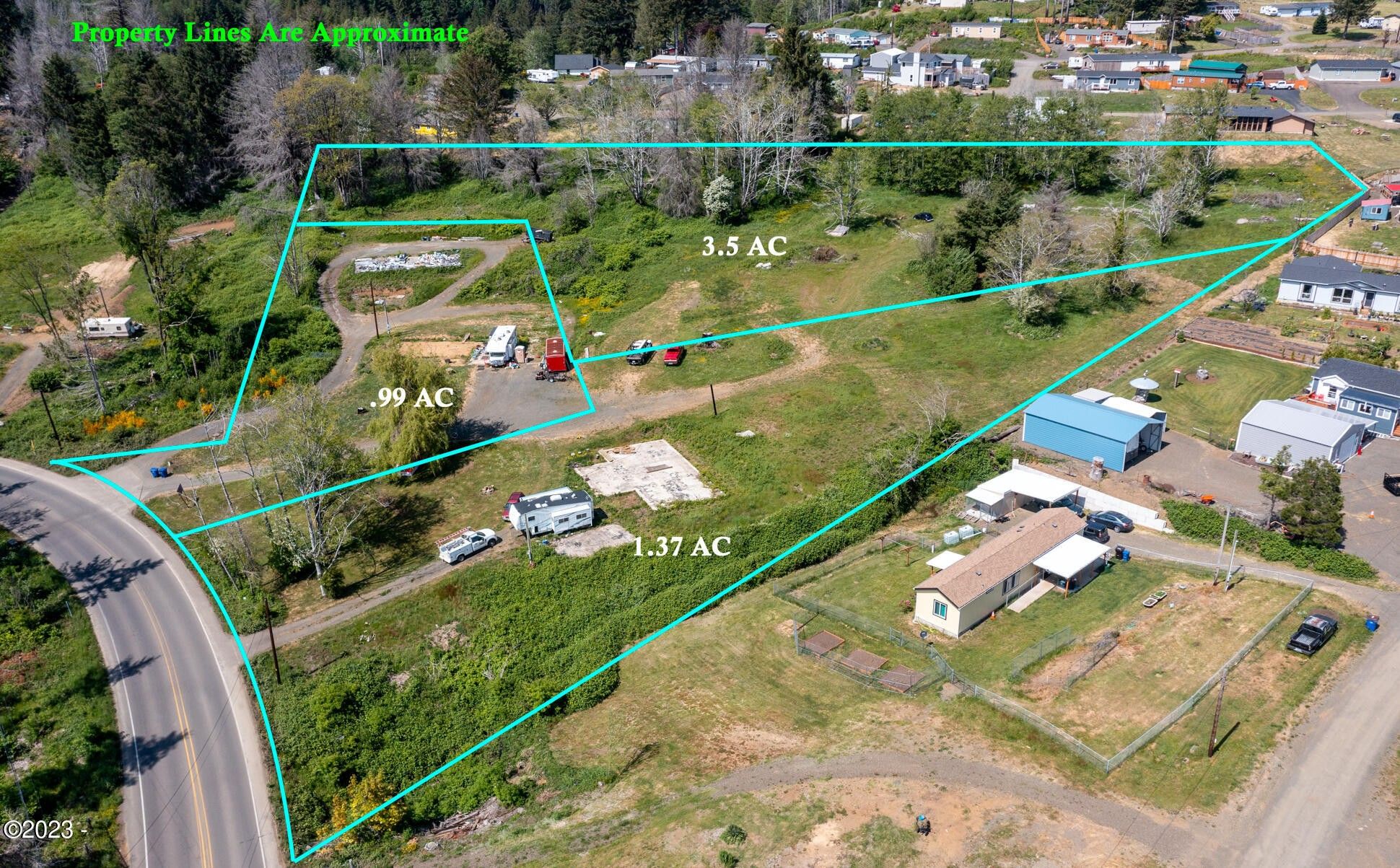 5.99 Acres, 1713 N North Bank, Otis, OR 97368 Land and Farm
