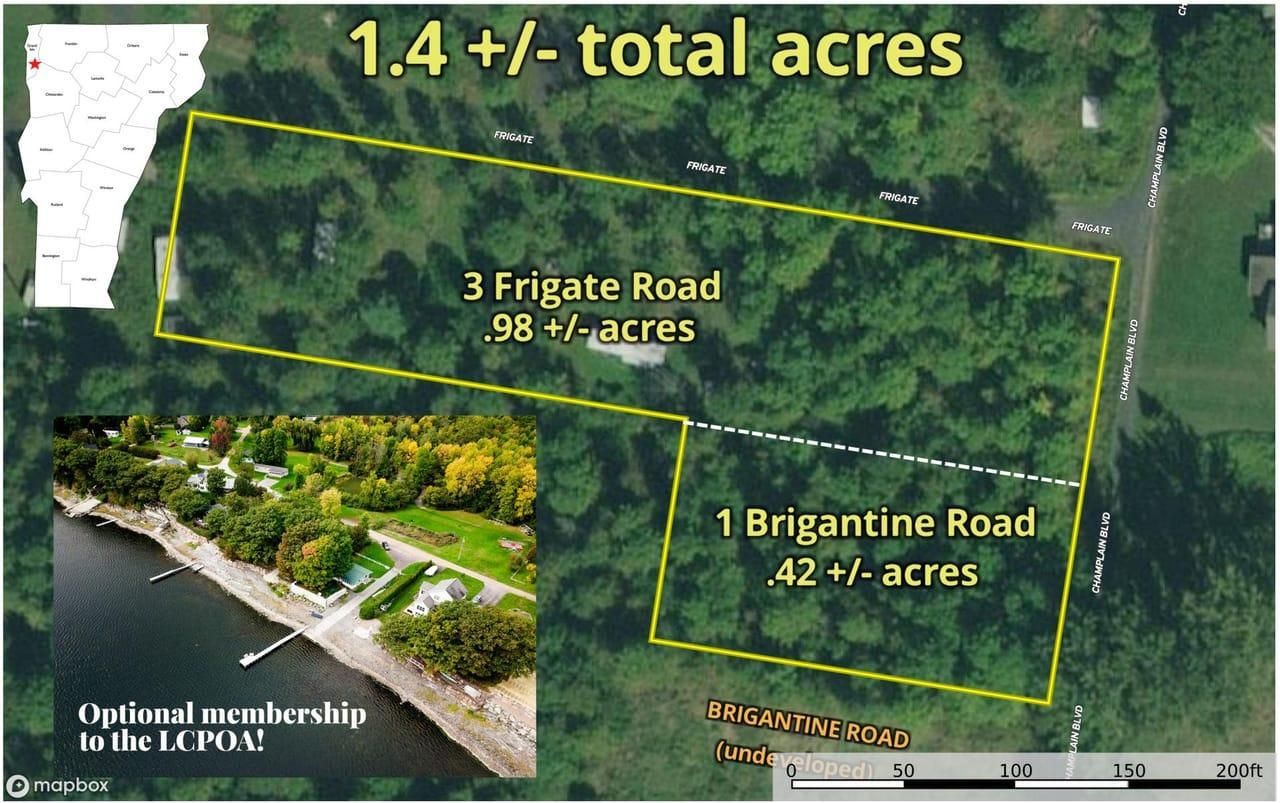 1.4 Acres, 3 Frigate Road, Grand Isle, VT 05458 Land and Farm