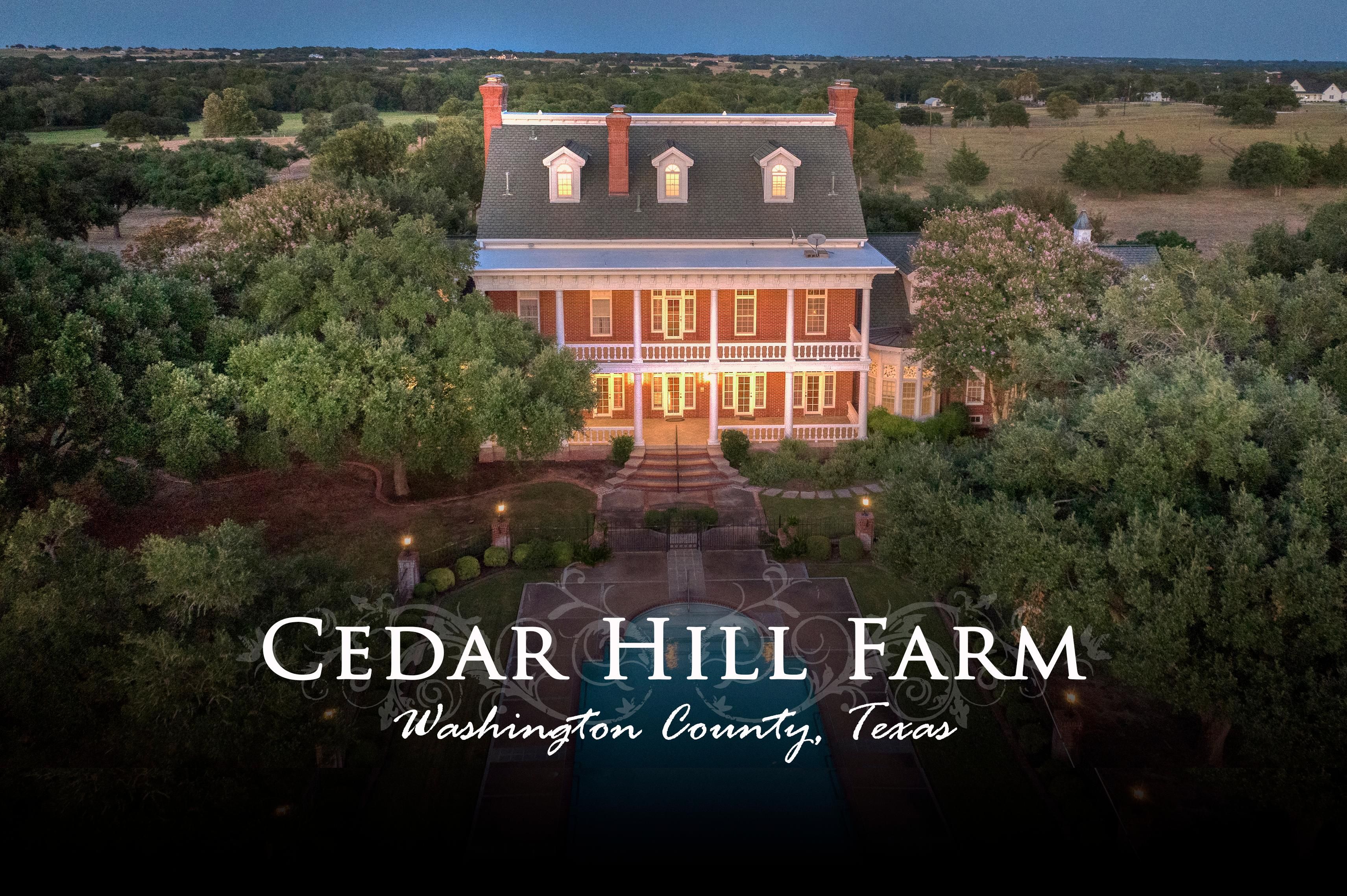 5211 Cedar Hill Road, Brenham, TX 77833 MLS HREC 5397 Land and Farm