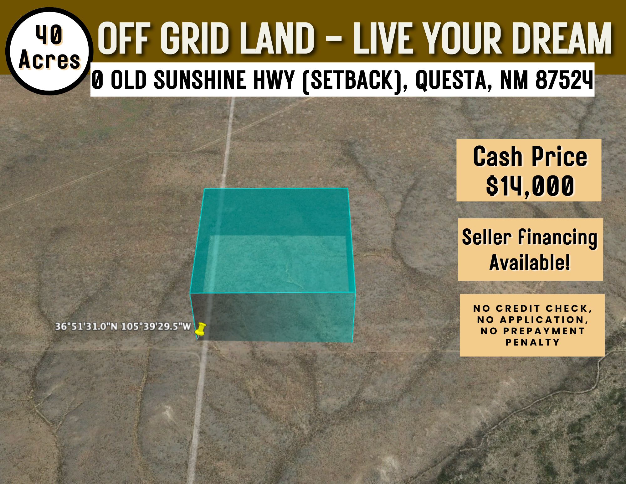 0 Old Sunshine Hwy (Setback), Questa, NM 87524 Land and Farm