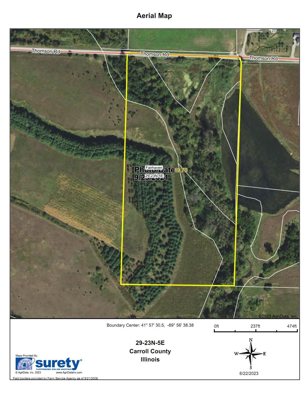 20 Acres, Thomson Rd, Chadwick, IL 61014 Land and Farm