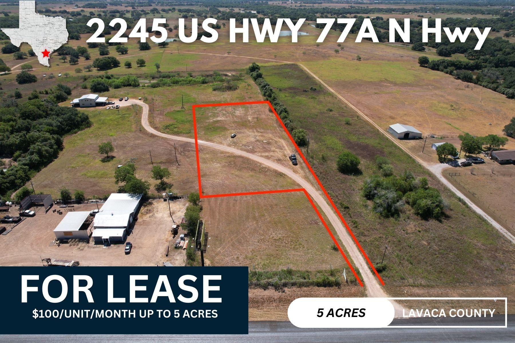 5 Acres, 2245 US Hwy 77a N, Yoakum, TX 77995 Land and Farm