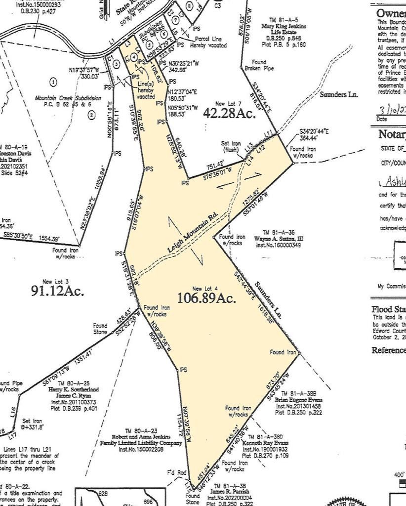 106.89 Acres, Mountain Creek Rd, Meherrin, VA 23954 Land and Farm