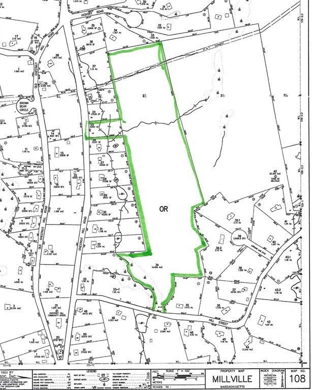 20.28 Acres, 69 Adj Hill Street, Millville, MA 01529 Land and Farm