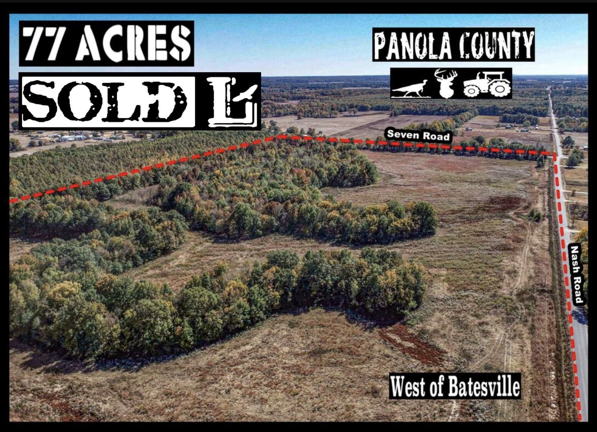 77 Acres, Nash Road, Batesville, MS 38606 Land and Farm