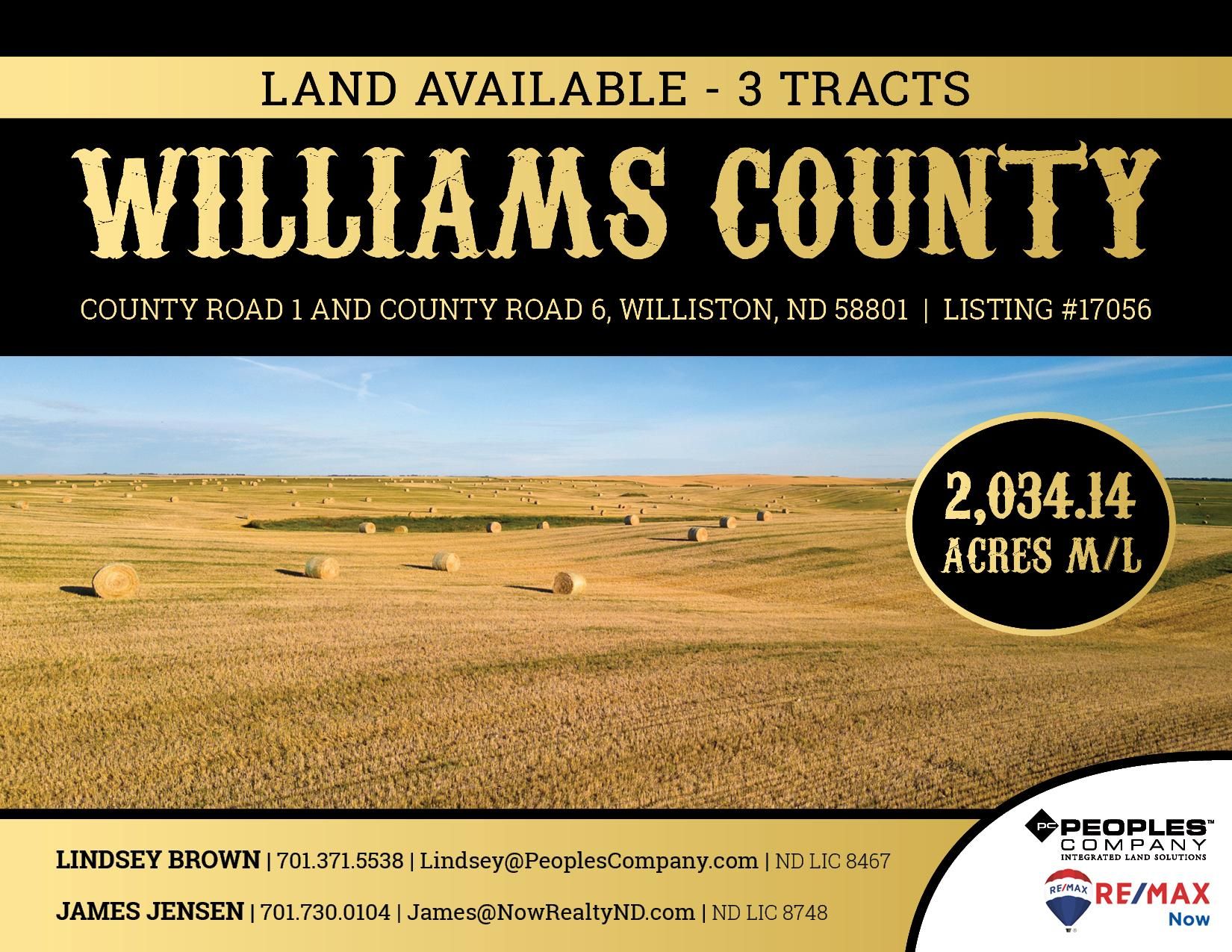 2,034.14 acres in Williston, ND, 58801 MLS N/A Land and Farm