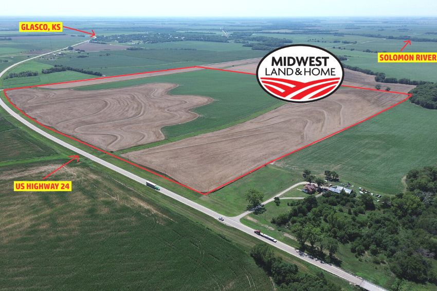152 acres in Glasco, KS, 67445 Land and Farm