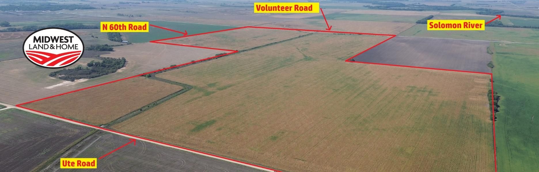 322 Acres, Delphos, KS 67436 Land and Farm