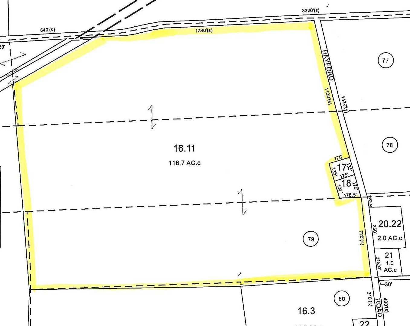 118.7 Acres, 00 Hayford Road, Champlain, NY 12919 Land and Farm