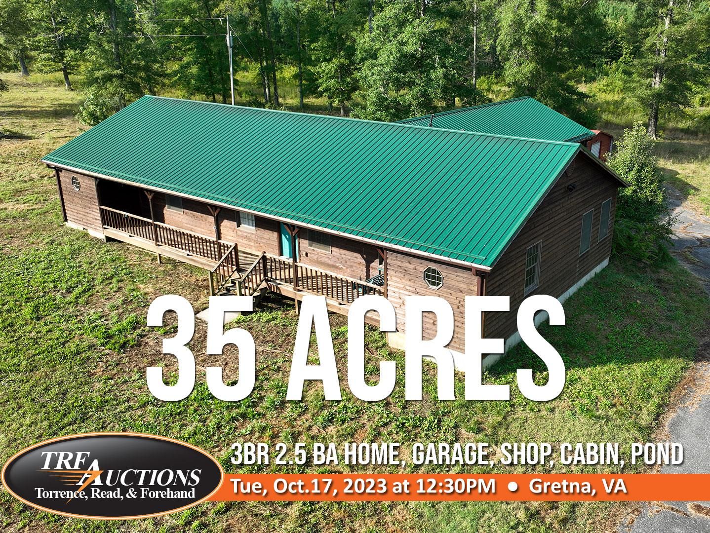 35 Acres, 3857 Renan Road, Gretna, VA 24557 Land and Farm