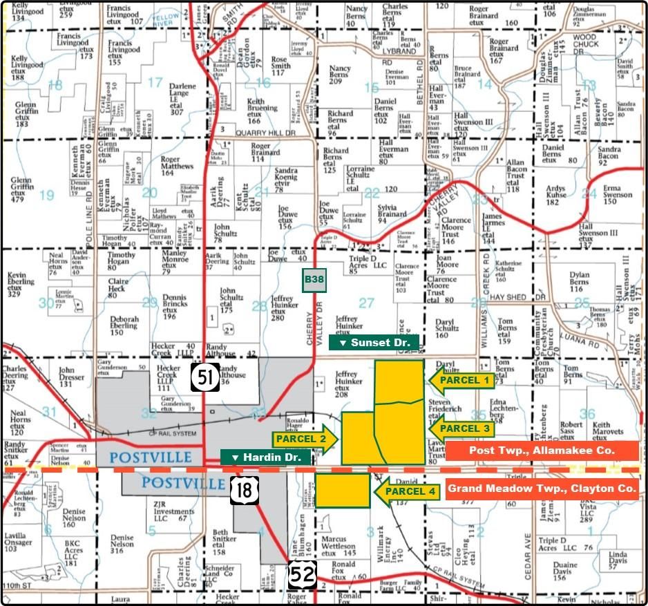 Hardin Rd, Postville, IA 52162 Land and Farm