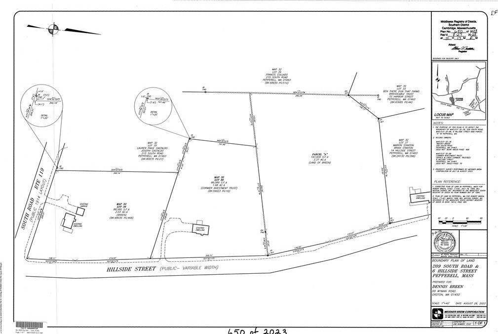 3.37 Acres, 10 Hillside Street, Pepperell, MA 01463 Land and Farm