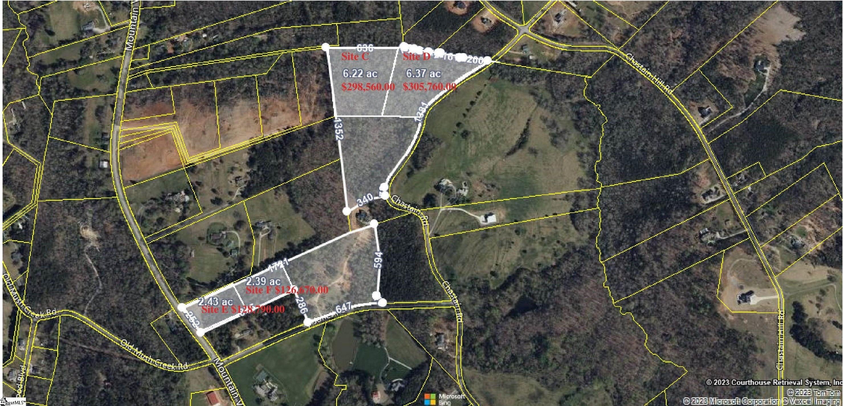 2.43 Acres, 6706 Mountain View Road, Taylors, SC 29687 Land and Farm