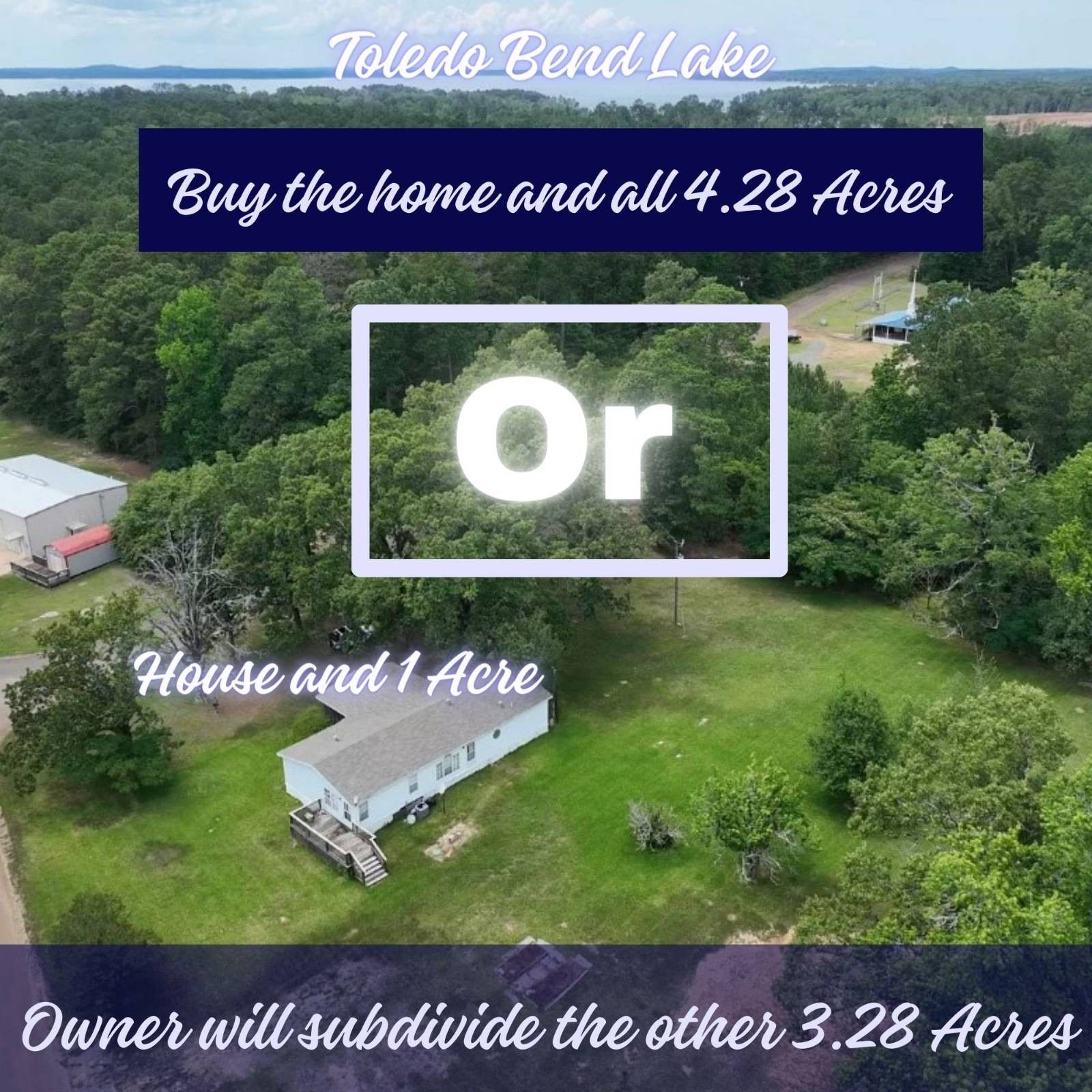 4.28 Acres, 2975 Kites Landing Road, Florien, LA 71429 Land and Farm
