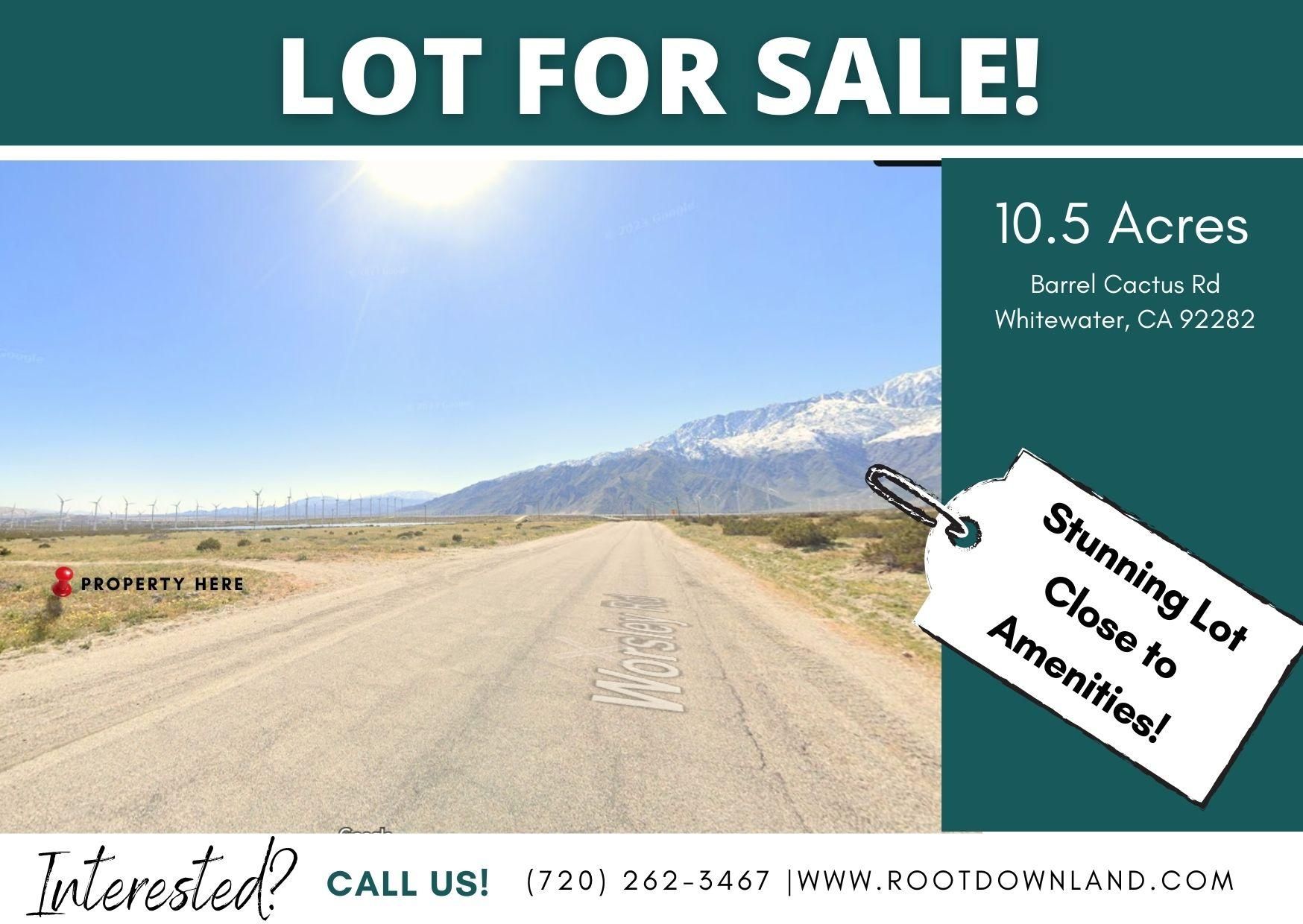 10.5 Acres, Barrel Cactus Rd, White Water, CA 92282 Land and Farm