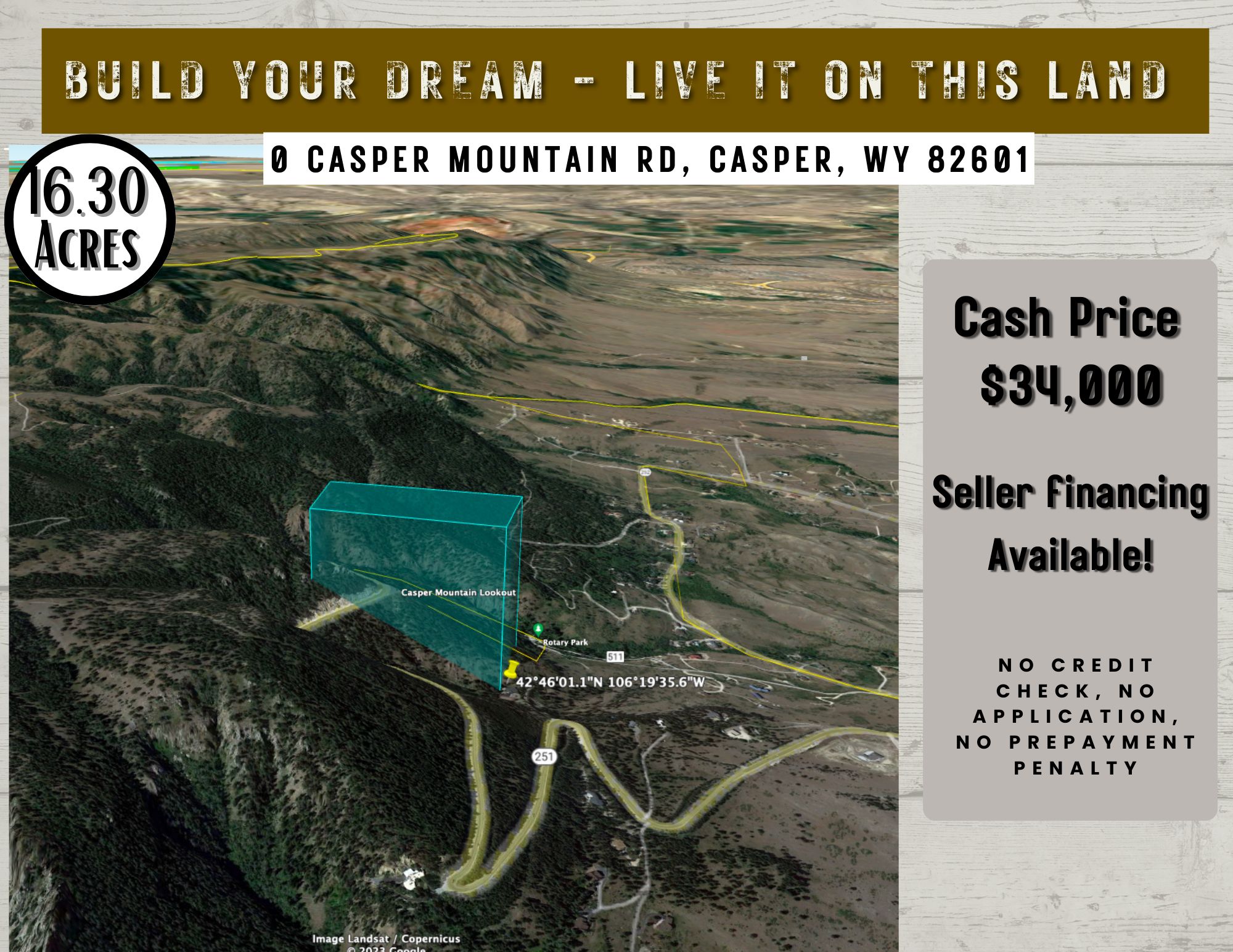 0 Casper Mountain Rd, Casper, WY 82601 Land and Farm