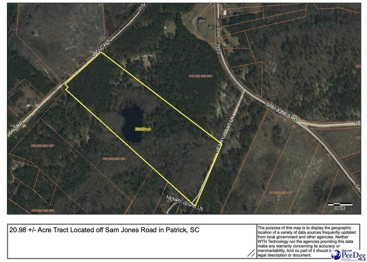 20.98 Acres, 20.98 +/ Acres Issac Road, Patrick, SC 29584 Land and Farm