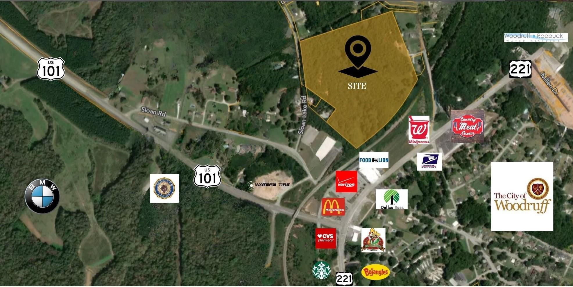 33.3 Acres, 14 Sloan Lake Road, Woodruff, SC 29388 Land and Farm