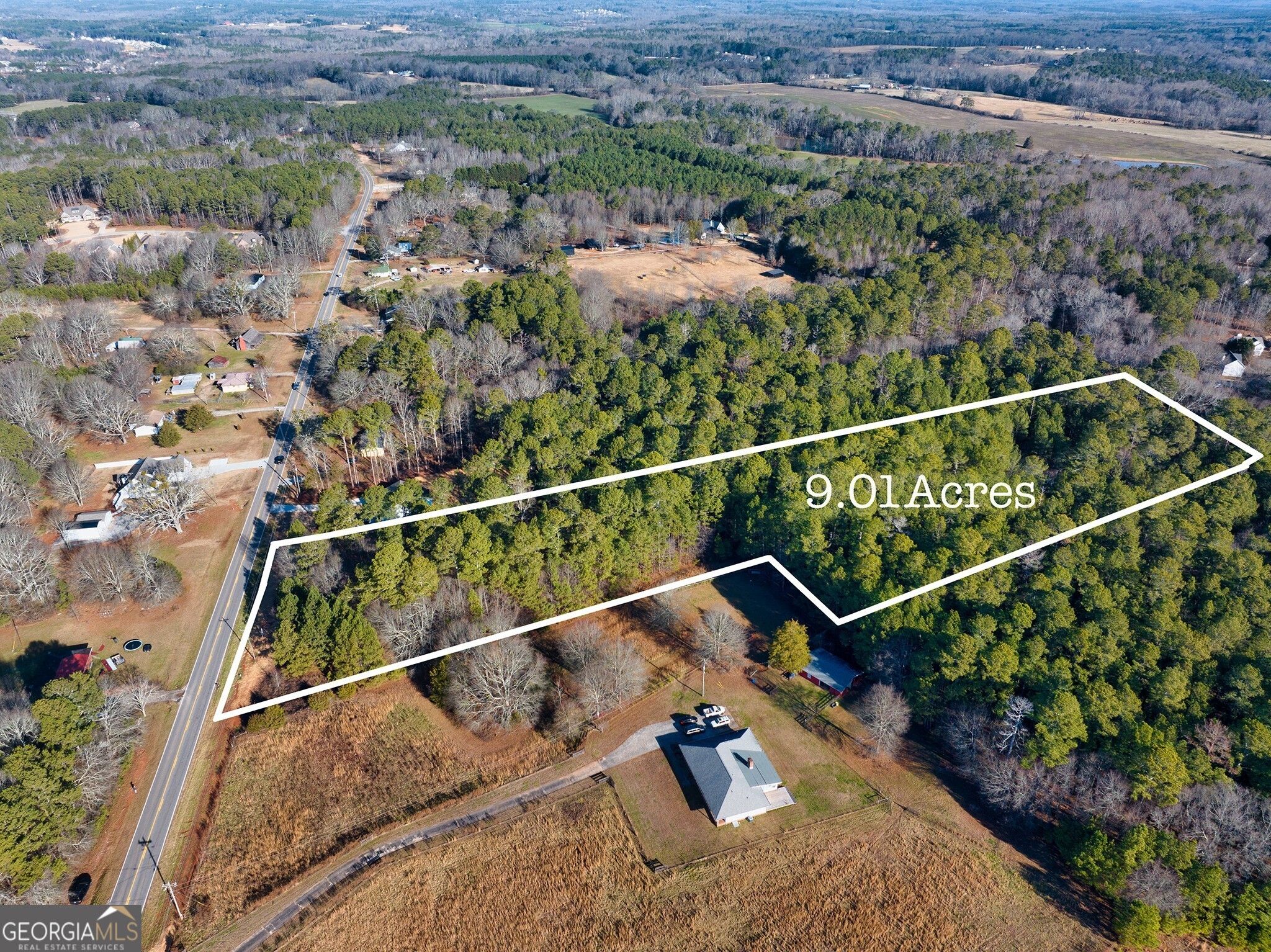 9.01 Acres, 2321 Bold Springs Road, Monroe, GA 30656 Land and Farm