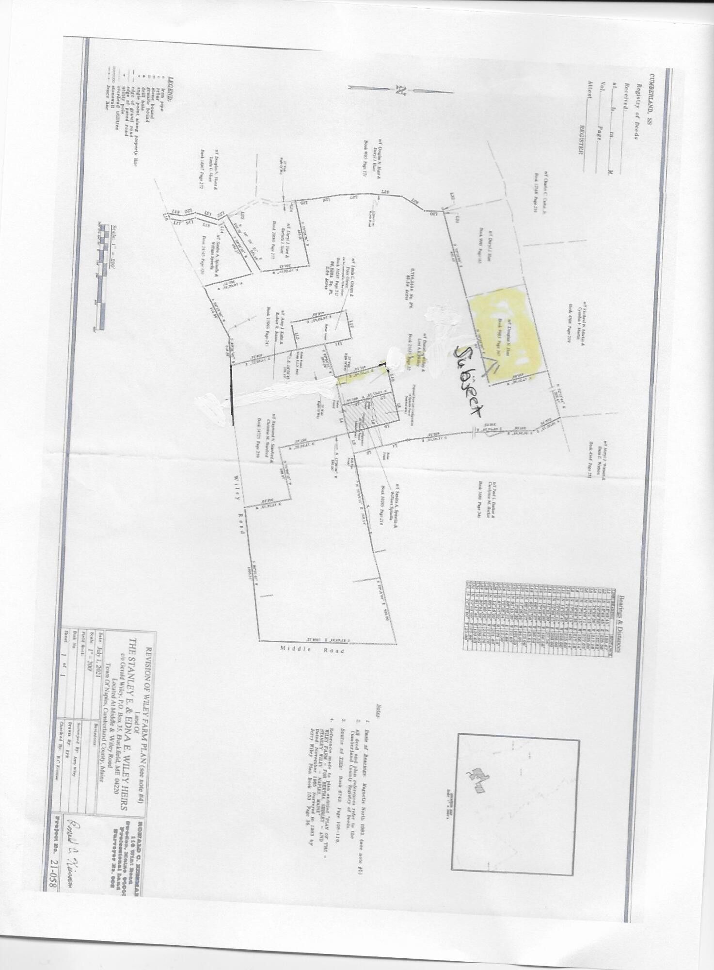 7 Acres, R11lot45b2 Wiley Road, Naples, ME 04055 Land and Farm