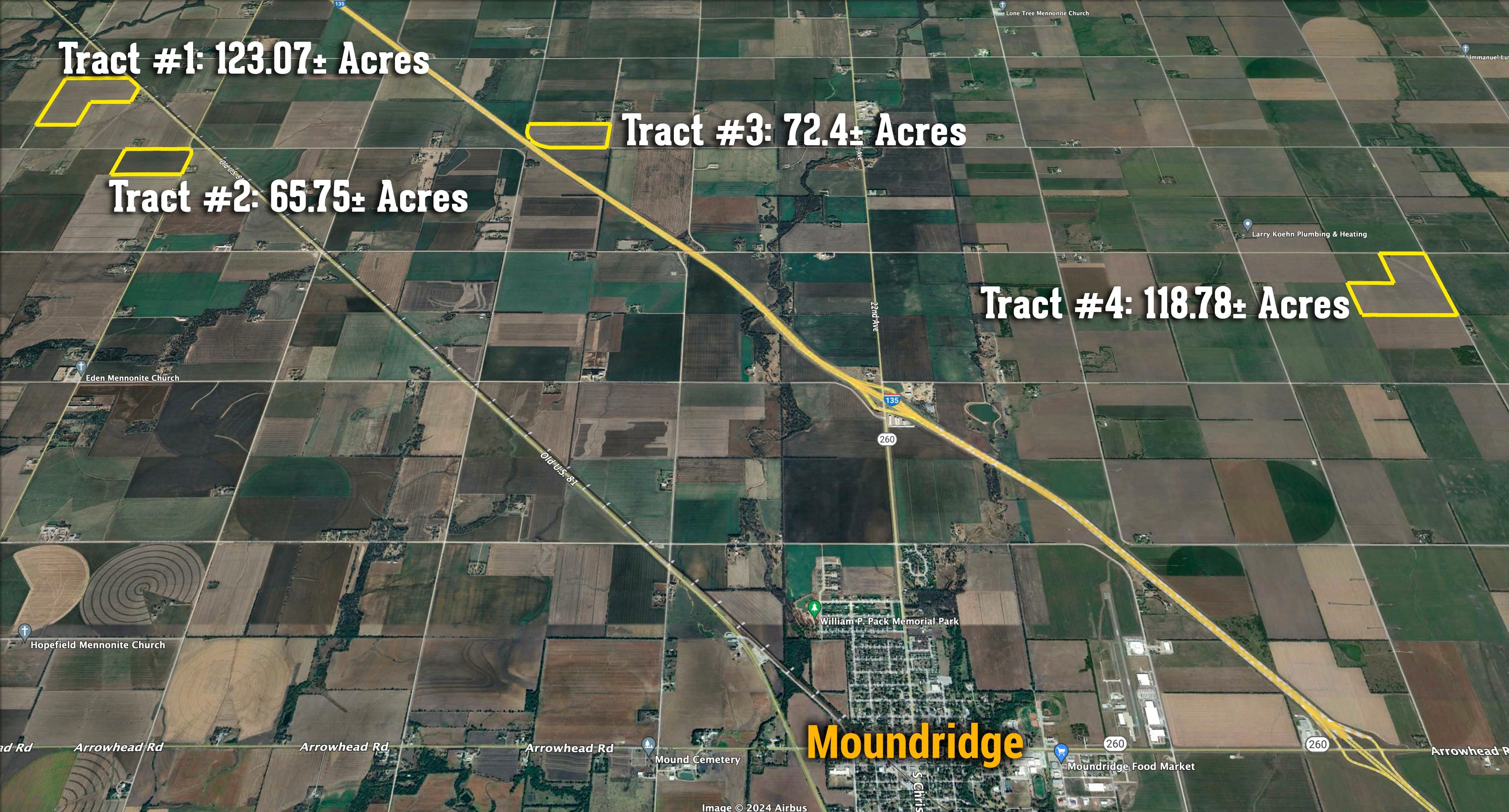 380 acres in Moundridge, KS, 67107 Land and Farm