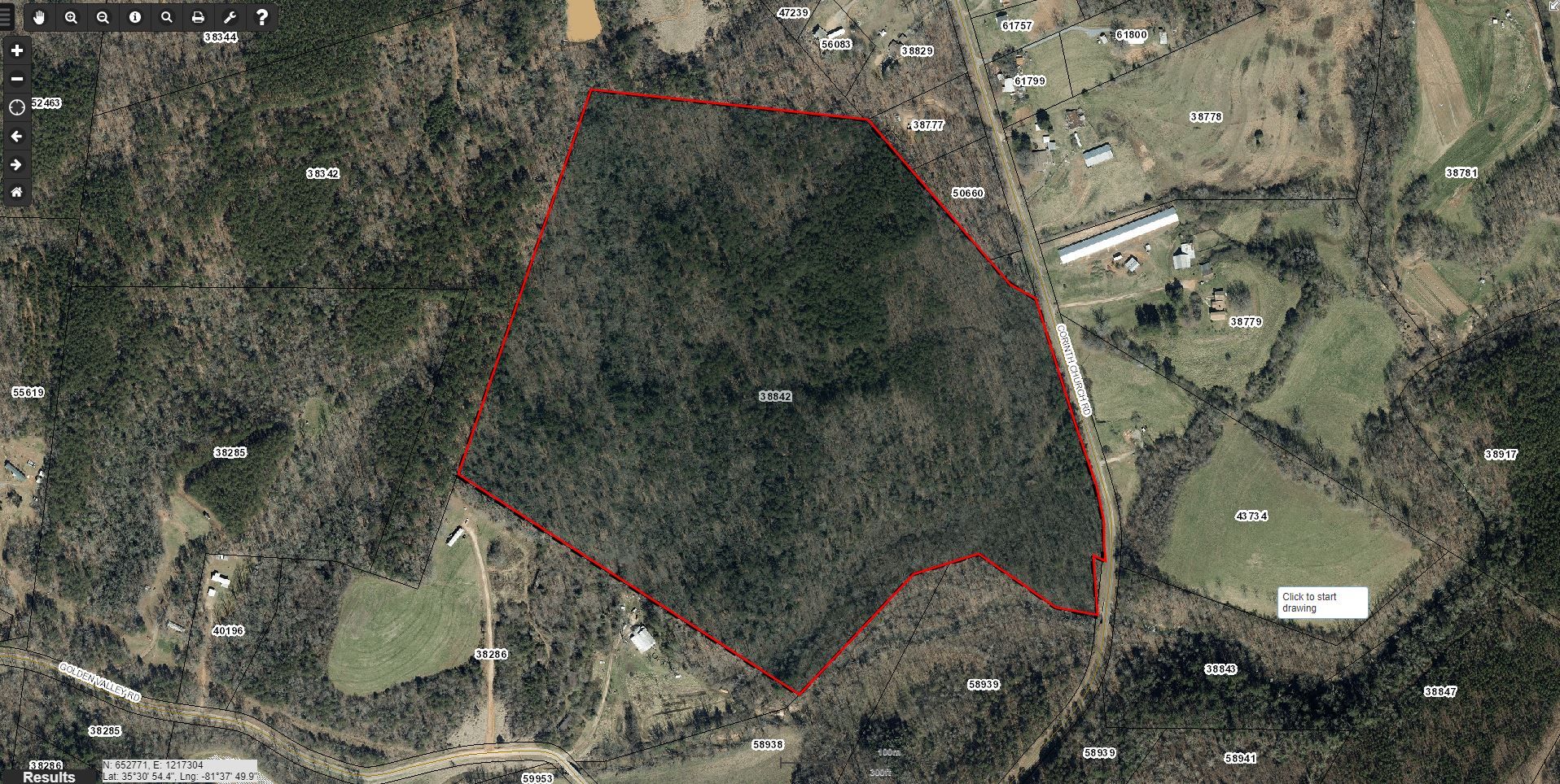 61.23 Acres, 127 Corinth Church Road, Casar, NC 28020 Land and Farm