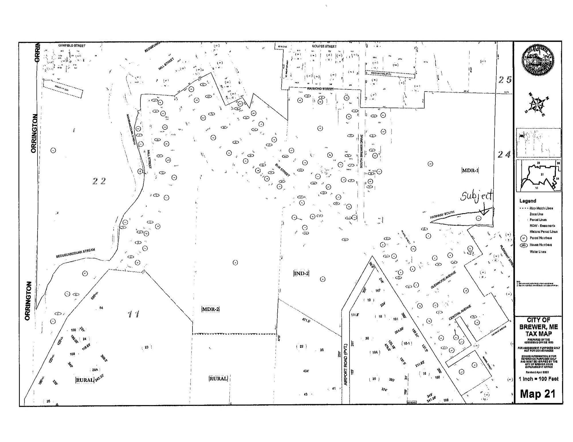 3.5 Acres, Lot 90 Parkway South, Brewer, ME 04412 Land and Farm