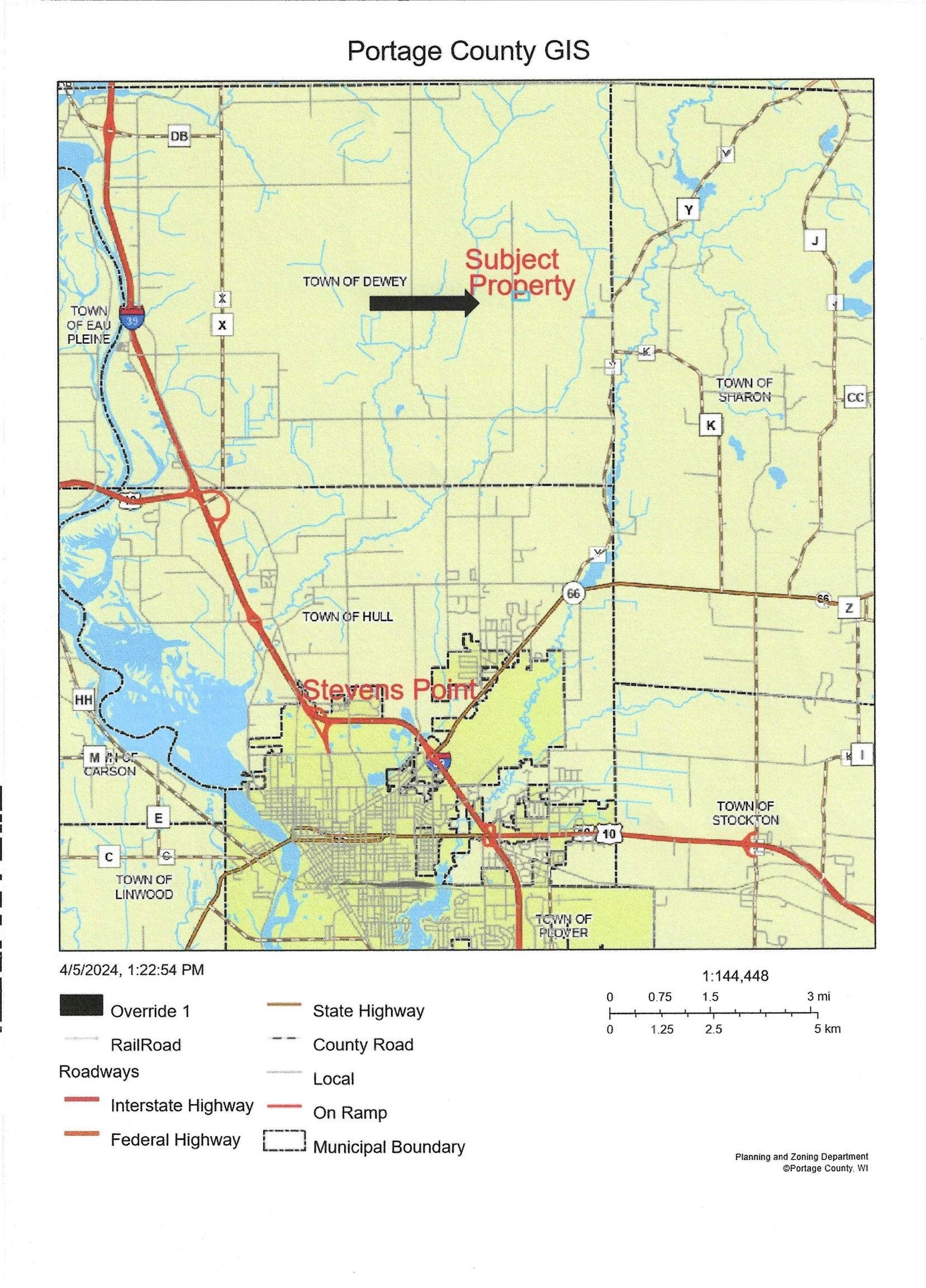 00 TORUN ROAD, Stevens Point, WI 54481 MLS 22401211 Land and Farm