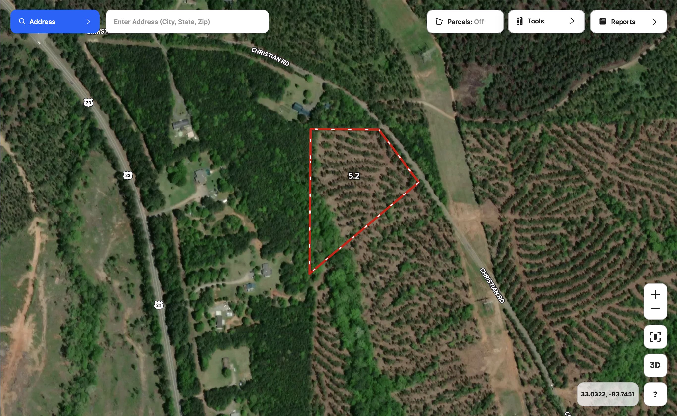 5.2 Acres, Christian Road, Juliette, GA 31046 Land and Farm