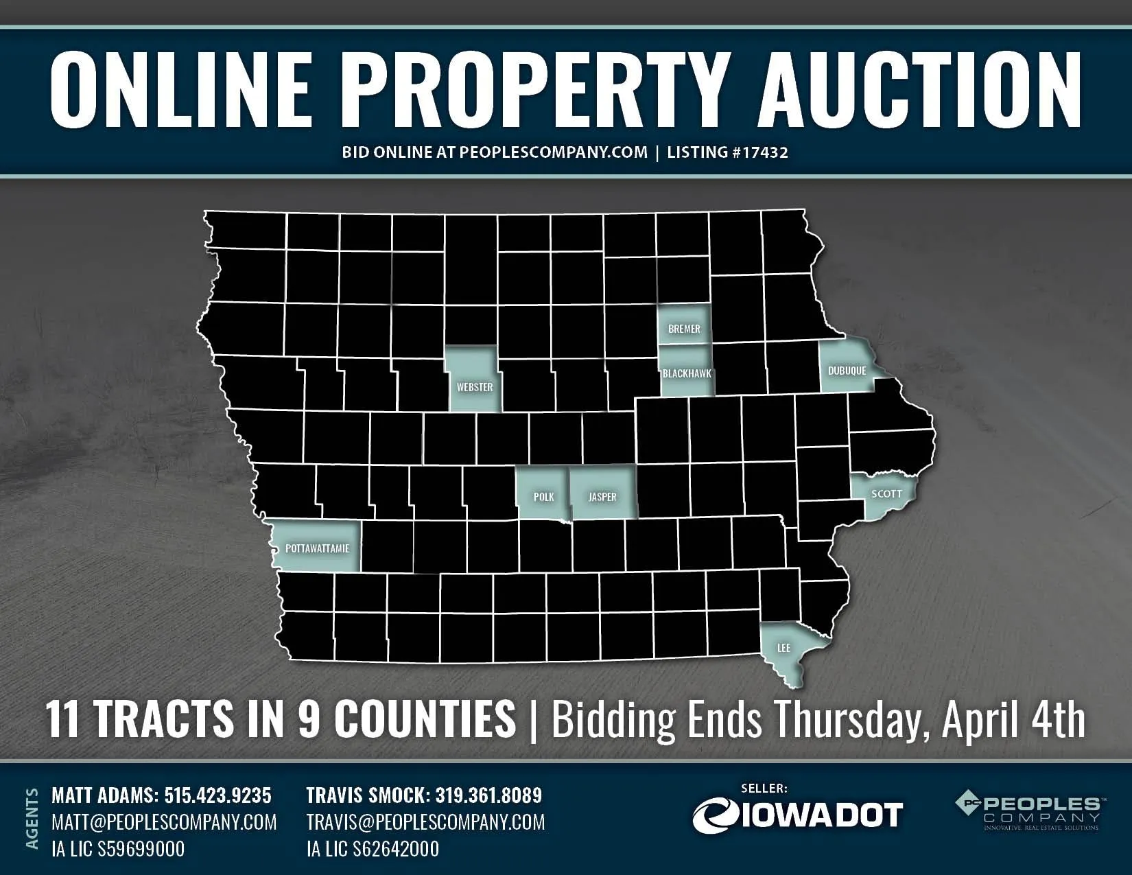 Central Region, IA Land for Sale between 11 and 50 Acres 202 Listings
