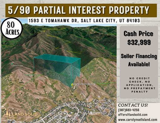 1593 E TOMAHAWK DR, Salt Lake City, UT 84103 | Land and Farm