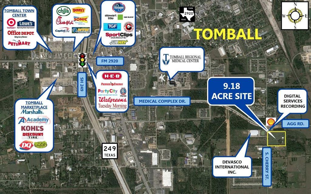 9.18 acres, Tomball, TX, Property ID 3147316 Land and Farm