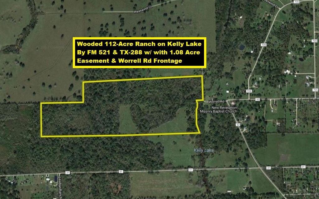 112.64 acres, Angleton, TX, Property ID 3588277 Land and Farm
