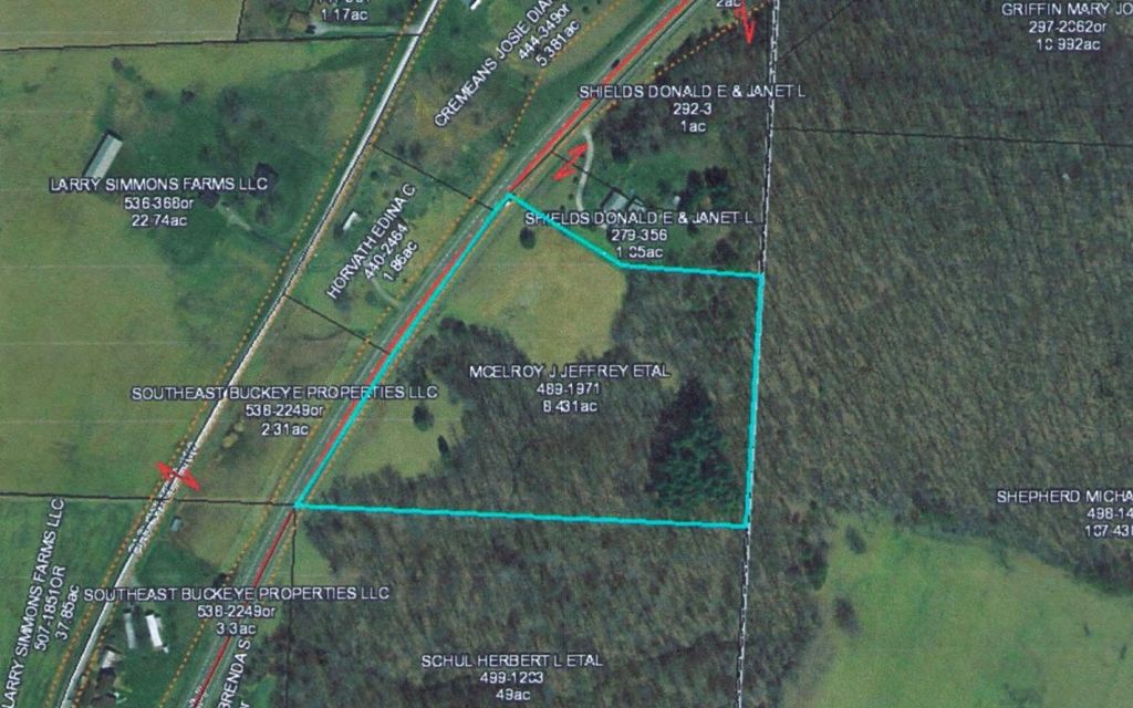 8.43 acres, Tuppers Plains, OH, Property ID 8501706 Land and Farm