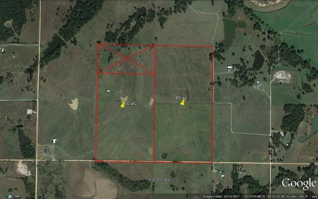 60 acres, Earlsboro, OK, Property ID 10047412 Land and Farm