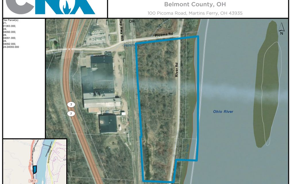 Belmont County Parcel Map 21 Acres, Martins Ferry, Oh, Property Id: 10491448 | Land And Farm
