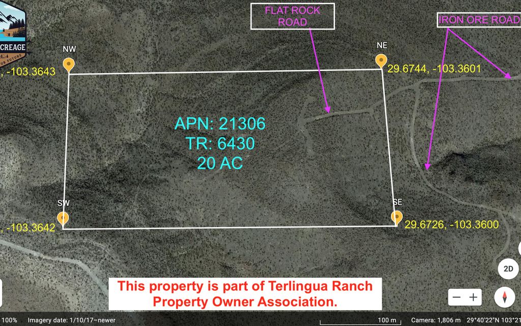 20 acres, Terlingua, TX, Property ID 15616477 Land and Farm
